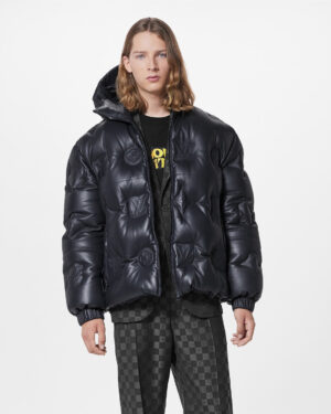[루이비통] 모노그램 레더 후드 다운 재킷