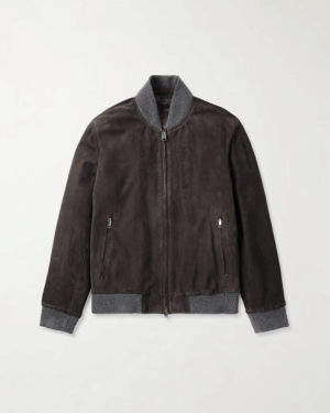 [브리오니] 스웨이드 블루종