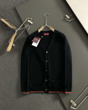 [구찌] 웹 스트라이프 트리밍 가디건 (2 COLORS)