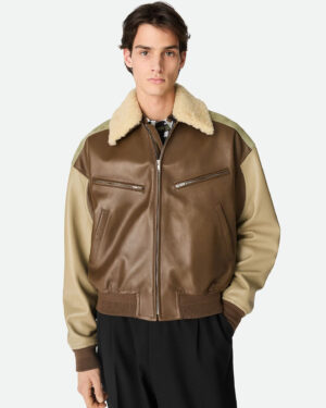 [보테가베네타] 나파 가죽 블루종