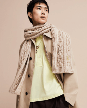 [에르메스] Tri-Maillon Details Cuir 스카프 (4 COLORS)