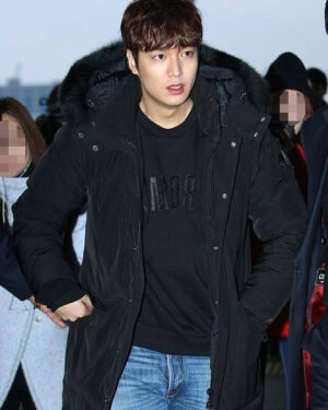 [무스너클] 블랙 시어링 트림 스털링 파카