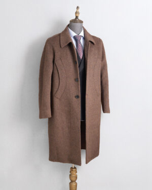 [에르메스] 양면 니트 롱 캐시미어 코트 (2 COLORS)