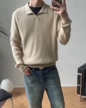 [로로피아나]  캐시미어 렉싱턴 폴로 니트 티셔츠 (2 COLORS)