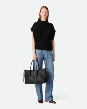 [보테가베네타] 피나코테카 라지 블랙/퐁당트