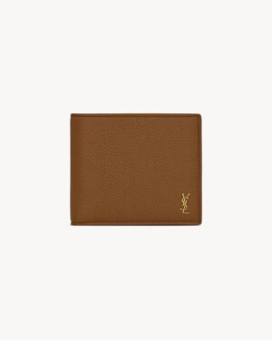 [생로랑] 그레인 가죽 소재의 미니 CASSANDRE 지갑 607727 (3 COLORS)