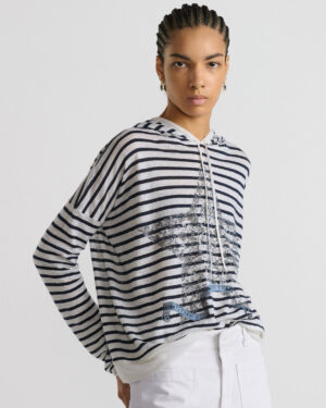 [디올] Dior Marinière 후드 니트 톱