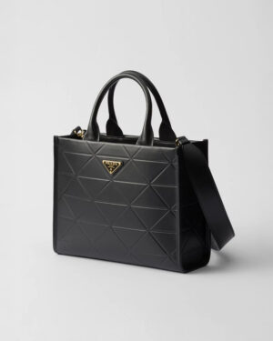 [프라다] 탑 스티칭 스몰 가죽 프라다 심볼 백 1BA379