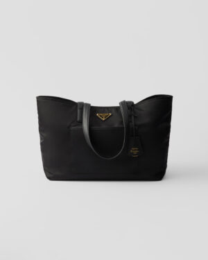 [프라다] 리에디션 1978 미디엄 리나일론 및 사피아노 가죽 토트백 1BG555