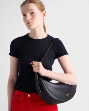 [프라다] 리에디션 2005 드뮈룬 라지 가죽 숄더 백 1BC255