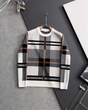 [버버리] 클래식 플래드 니트 스웨터