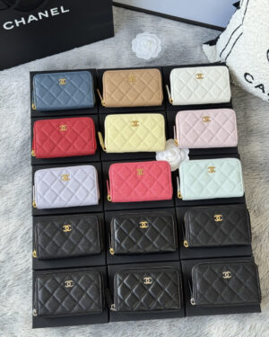 [샤넬] 클래식 지퍼 동전 카드지갑 AP3686 (15 Colors)