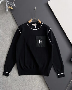 [에르메스] 로고 포켓 니트 스웨터 (2 COLORS)