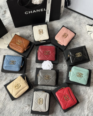 [샤넬] 클래식 램스킨 지퍼 카드지갑 AP2086 (11 Colors)