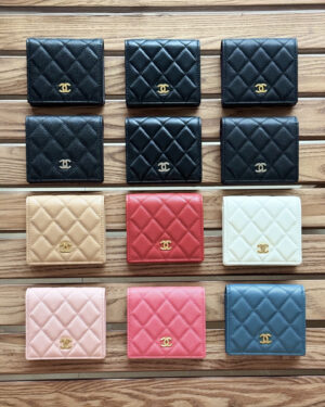 [샤넬] 클래식 CC 로고 똑딱이 반지갑 AP3178 (12 Color)