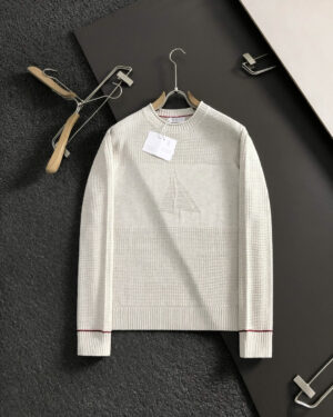 [브루넬로 쿠치넬리] 와플 스티치 코튼 니트 스웨터