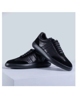 [브리오니] 스웨이드 트리밍 가죽 스니커즈