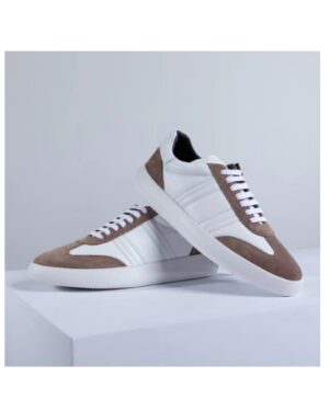 [브리오니] 스웨이드 트리밍 가죽 스니커즈