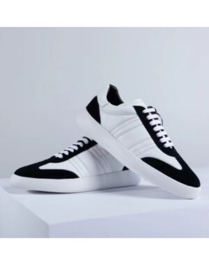 [브리오니] 스웨이드 트리밍 가죽 스니커즈