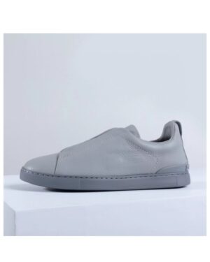 [제냐] 트리플 스티치 가죽 스니커즈