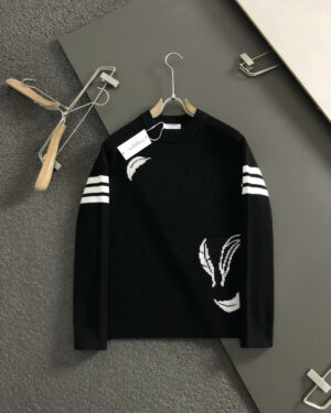 [톰브라운] 4-바 페더 밀라노 립 스웨터