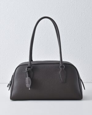 [더 로우] E/W 인디아 가죽 백 / 딥 브라운