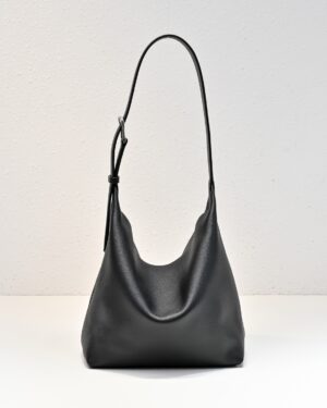 [더 로우] 이사 가죽 백 / 블랙