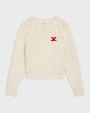 [셀린느] 캐시미어 & 실크 크루넥 스웨터 RY0JL0899.01OW