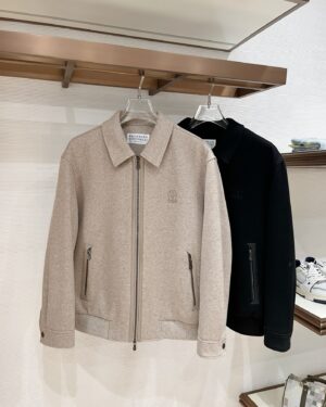 [브루넬로 쿠치넬리] 울 캐시미어 봄버 자켓 (2 COLORS)