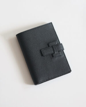 [에르메스] 뉴 H 파상트 컴팩트 지갑  Epsom - Noir