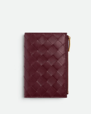 [보테가베네타] 미디엄 인트레치아토 폴더형 지퍼 지갑 749940