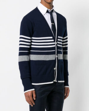 [톰브라운] 캐시미어 스위머 인타르시아 브이넥 가디건 (3 COLORS)