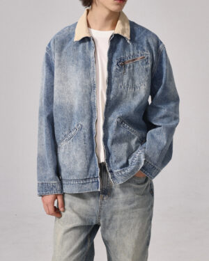 [메종 마르지엘라] Distressed 데님 자켓 S50AM0636