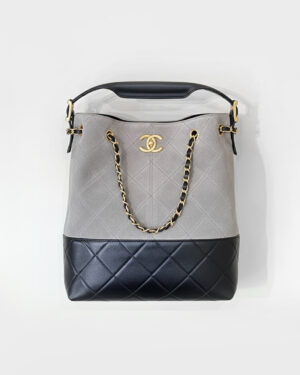 [샤넬] 쇼핑백 스웨이드 카프스킨 AS5636