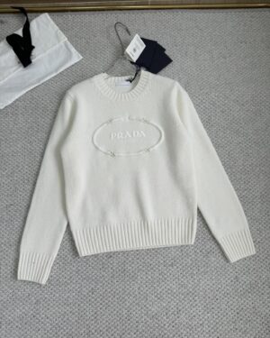 [프라다] 울 캐시미어 크루넥 스웨터