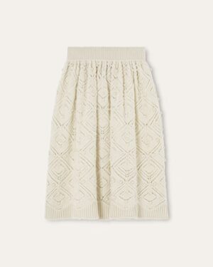 [로로피아나] 캐시미어 라 플라뉴 스커트  FAQ0960