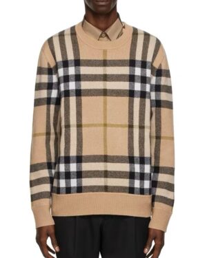 [버버리] 체크 캐시미어 자카드 스웨터 (3 COLORS)