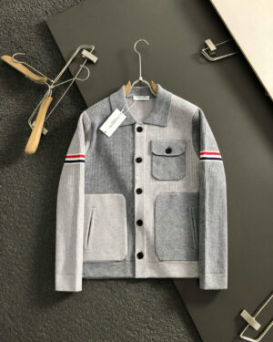 [톰브라운] 펀믹스 암밴드 코튼 카라 저지