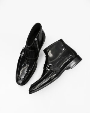 [에르메스] 레더 앵클 부츠