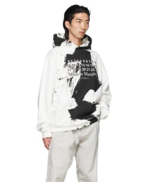 [메종마르지엘라] 로고 페인트 후디 202168M (2 COLORS)