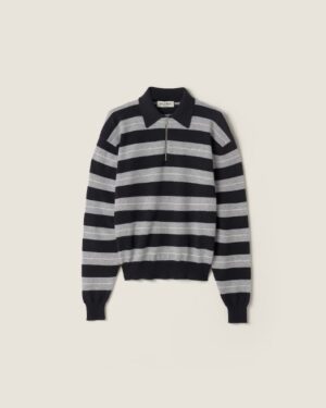 [미우미우] 캐시미어 폴로 셔츠 MML02H_181S