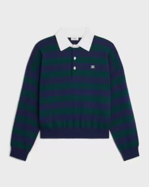 [셀린느] 스트라이프 울 폴로 스웨터 RY0QT0Y09.07NG