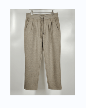 [로로피아나] 울 블렌디드 엠브로이드 밴딩 팬츠