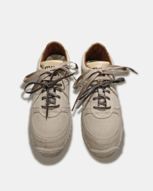 [미우미우] 26SS 캔버스 스니커즈 (2 COLORS)