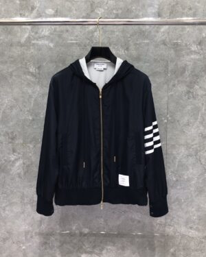 [톰브라운] 4-바 스트라이프 후드집업 바람막이