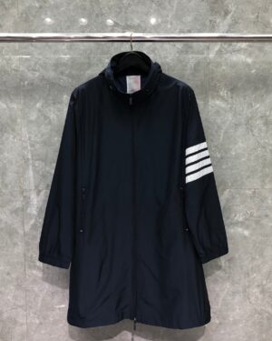 [톰브라운] 4-바 센터백 바람막이 후드 코트