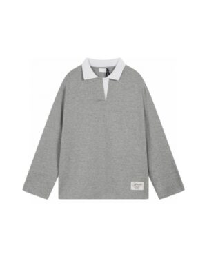 [몽클레어] 코튼 혼방 폴로 스웨터