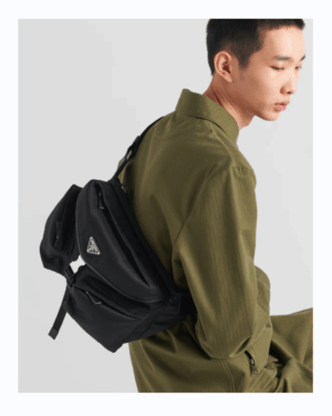 [프라다] 리나일론 및 가죽 숄더백  2VH175