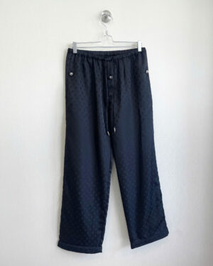 [크롬하츠] 크로스 자카드 실크 와이드 파자마 팬츠