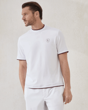 [브루넬로 쿠치넬리] 컴포트 나일론 크루넥 티셔츠 (2 COLORS)